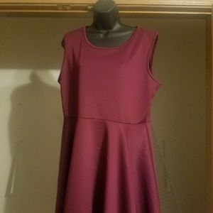 Burgundy free flowing dress